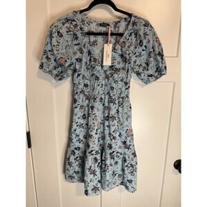 Vineyard Vines Women’s Poplin V-neck Mini Dress NWT Size XXS Paisley Floral